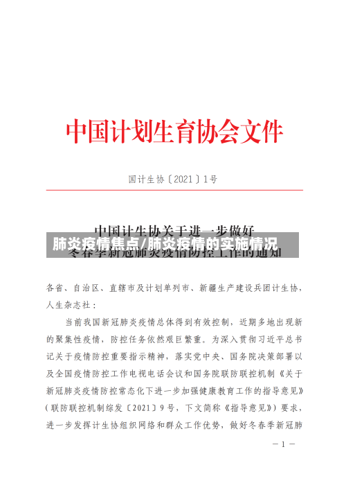 肺炎疫情焦点/肺炎疫情的实施情况-第2张图片