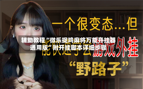 辅助教程“微乐捉鸡麻将万能开挂器通用版	”附开挂脚本详细步骤-第3张图片