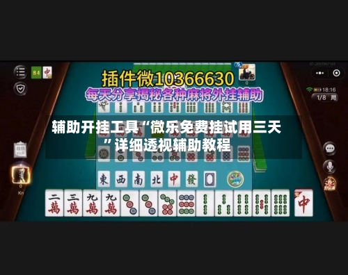 辅助开挂工具“微乐免费挂试用三天”详细透视辅助教程-第1张图片