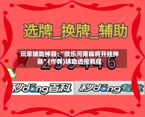 玩家辅助神器:“微乐河南麻将开挂神器”(作弊)辅助透视教程-第2张图片