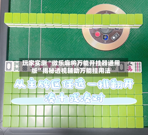 玩家实测“微乐麻将万能开挂器通用版”揭秘透视辅助万能挂用法-第2张图片