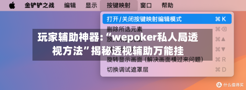 玩家辅助神器:“wepoker私人局透视方法	”揭秘透视辅助万能挂-第2张图片