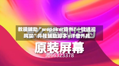 教程辅助“wepoker德州?一键透视购买”开挂辅助脚本+详细开挂-第1张图片
