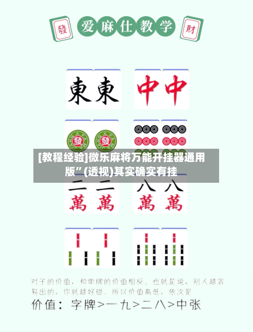 [教程经验]微乐麻将万能开挂器通用版	”(透视)其实确实有挂-第3张图片