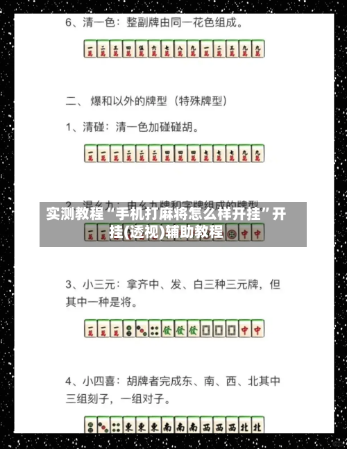 实测教程“手机打麻将怎么样开挂	”开挂(透视)辅助教程-第2张图片