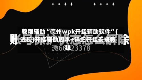 教程辅助“德州wpk开挂辅助软件”(透视)开挂辅助脚本+详细开挂安装教程-第1张图片