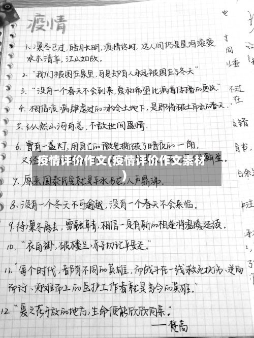 疫情评价作文(疫情评价作文素材)-第2张图片