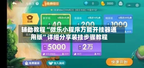 辅助教程“微乐小程序万能开挂器通用版”详细分享装挂步骤教程-第2张图片