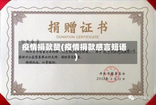 疫情捐款赞(疫情捐款感言短语)-第1张图片