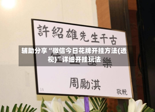 辅助分享“微信今日花牌开挂方法(透视)”详细开挂玩法-第2张图片