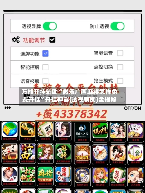 万能开挂辅助“微乐广西麻将怎样免费开挂”开挂神器{透视辅助}全揭秘-第3张图片