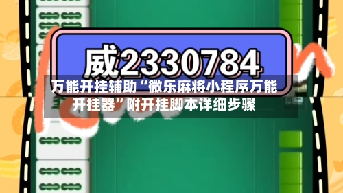万能开挂辅助“微乐麻将小程序万能开挂器”附开挂脚本详细步骤-第3张图片