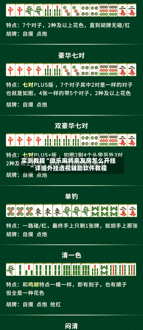 实测教程“微乐麻将亲友房怎么开挂	”详细外挂透视辅助软件教程-第1张图片