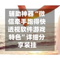 辅助神器“微信牵手跑得快透视软件游戏特色”详细分享装挂-第1张图片