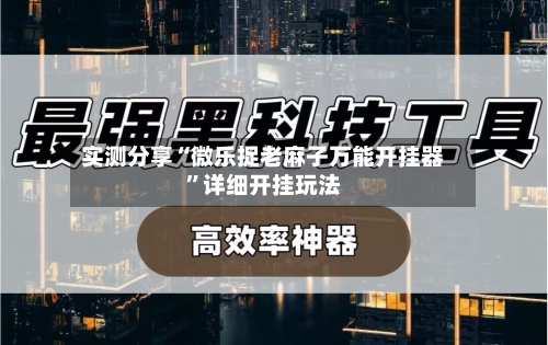 实测分享“微乐捉老麻子万能开挂器”详细开挂玩法-第2张图片