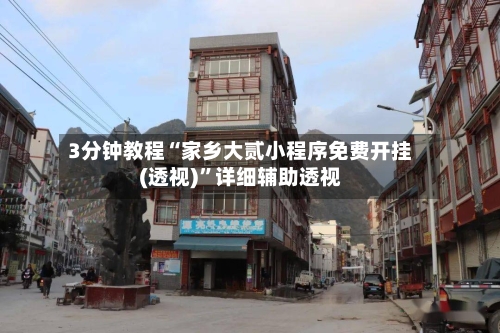 3分钟教程“家乡大贰小程序免费开挂(透视)”详细辅助透视-第3张图片