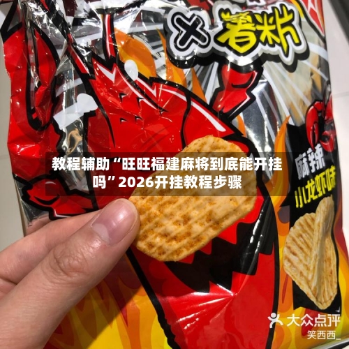 教程辅助“旺旺福建麻将到底能开挂吗”2026开挂教程步骤-第2张图片