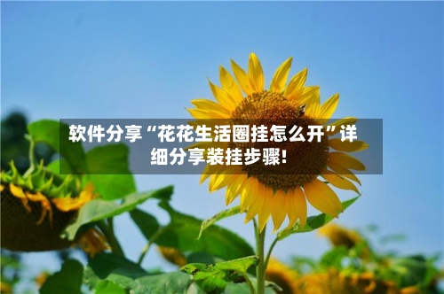 软件分享“花花生活圈挂怎么开”详细分享装挂步骤!-第2张图片