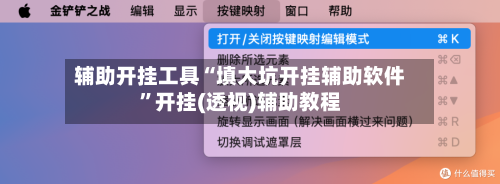 辅助开挂工具“填大坑开挂辅助软件”开挂(透视)辅助教程-第1张图片