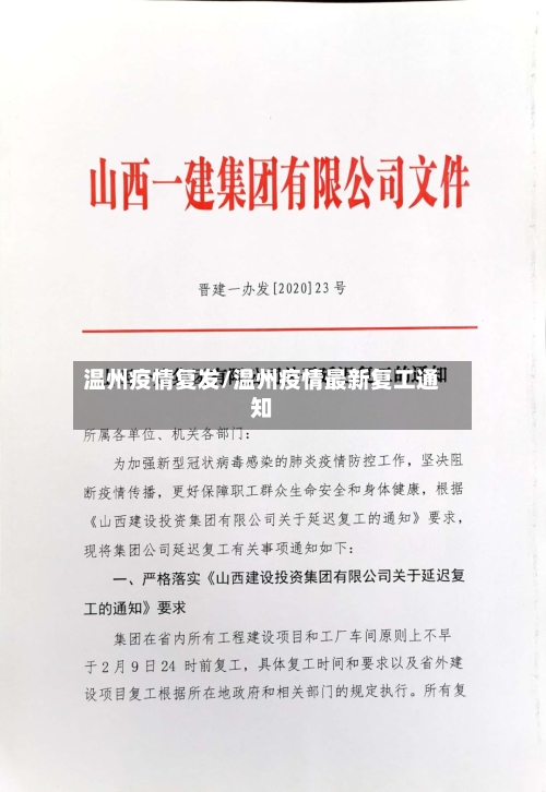 温州疫情复发/温州疫情最新复工通知-第3张图片