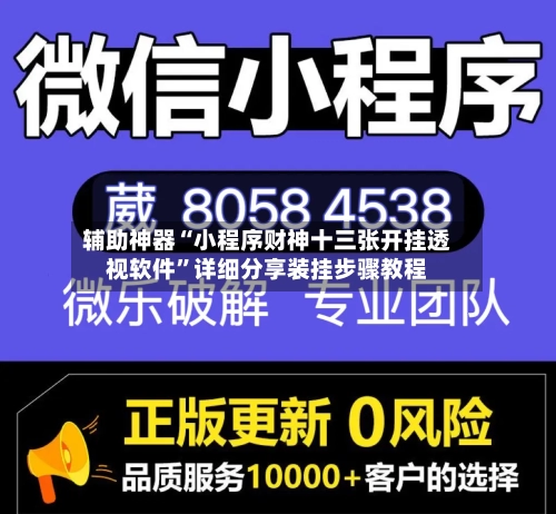 辅助神器“小程序财神十三张开挂透视软件”详细分享装挂步骤教程-第3张图片