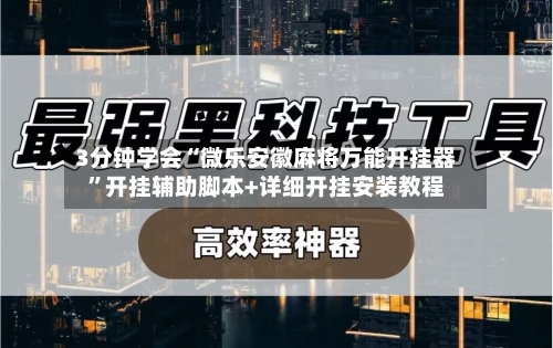3分钟学会“微乐安徽麻将万能开挂器	”开挂辅助脚本+详细开挂安装教程-第3张图片