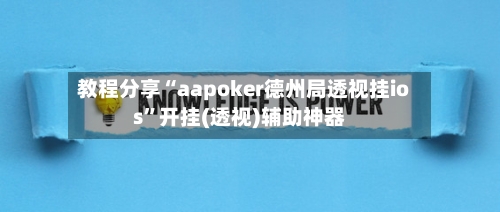 教程分享“aapoker德州局透视挂ios	”开挂(透视)辅助神器-第2张图片