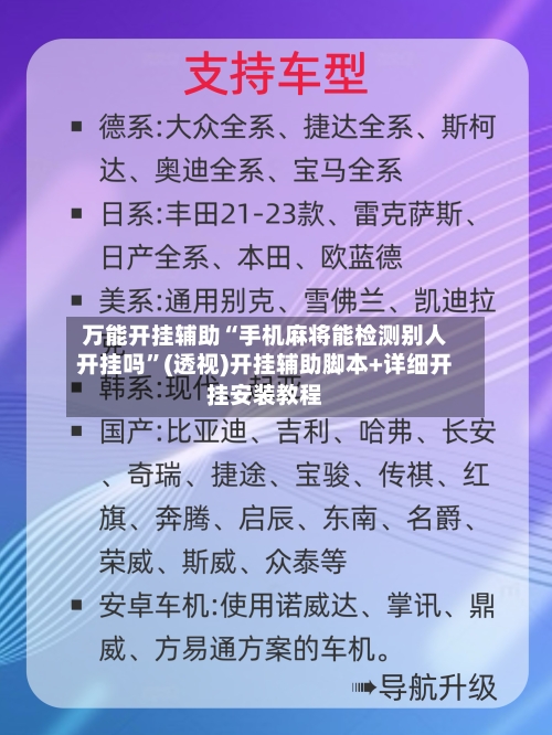 万能开挂辅助“手机麻将能检测别人开挂吗”(透视)开挂辅助脚本+详细开挂安装教程-第1张图片