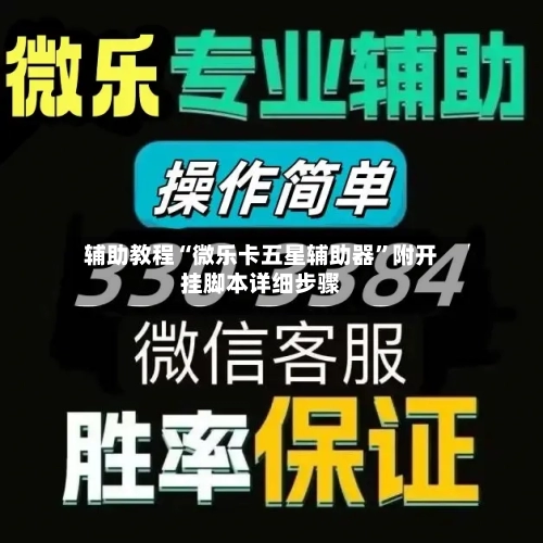 辅助教程“微乐卡五星辅助器”附开挂脚本详细步骤-第1张图片