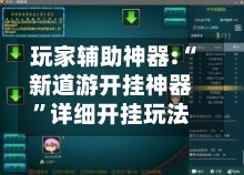 玩家辅助神器:“新道游开挂神器”详细开挂玩法-第1张图片