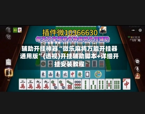 辅助开挂神器“微乐麻将万能开挂器通用版”(透视)开挂辅助脚本+详细开挂安装教程-第1张图片