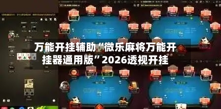 万能开挂辅助“微乐麻将万能开挂器通用版”2026透视开挂-第1张图片
