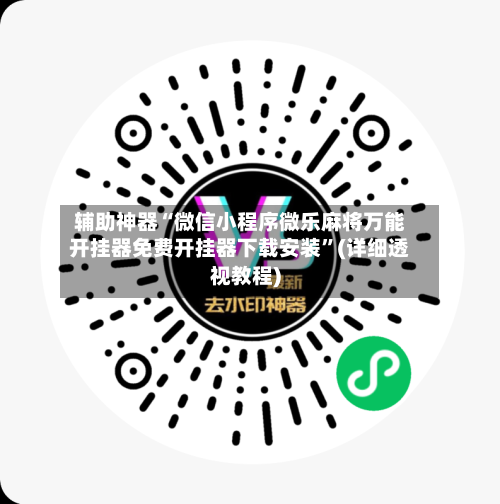 辅助神器“微信小程序微乐麻将万能开挂器免费开挂器下载安装”(详细透视教程)-第1张图片