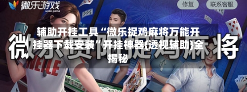 辅助开挂工具“微乐捉鸡麻将万能开挂器下载安装	”开挂神器{透视辅助}全揭秘-第2张图片