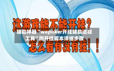 辅助神器“wepoker开挂辅助透视工具”附开挂脚本详细步骤-第1张图片