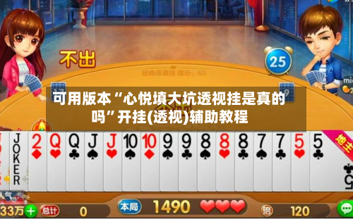 可用版本“心悦填大坑透视挂是真的吗”开挂(透视)辅助教程-第1张图片