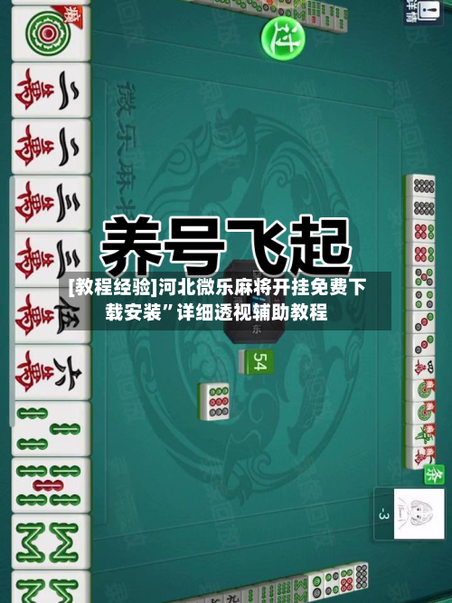 [教程经验]河北微乐麻将开挂免费下载安装”详细透视辅助教程-第1张图片