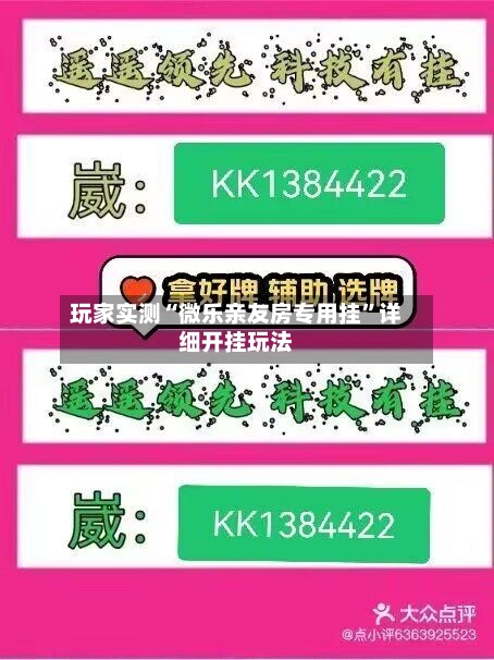 玩家实测“微乐亲友房专用挂”详细开挂玩法-第1张图片